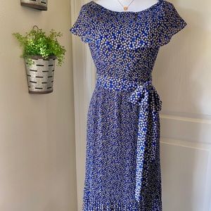 Michael Kors Midi floral off the shoulder dress